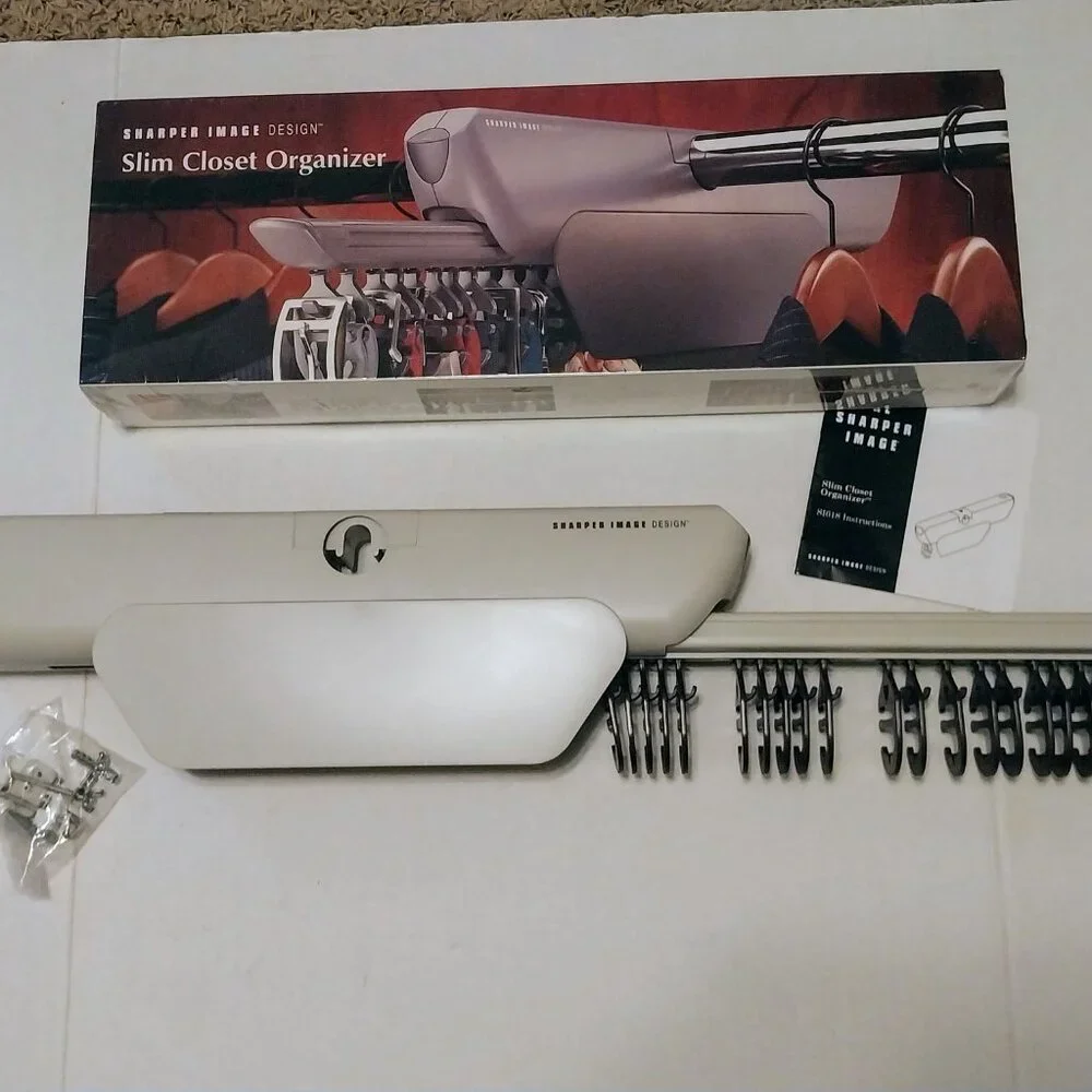 NIB SHARPER IMAGE SLIM CLOSET ORGANIZER